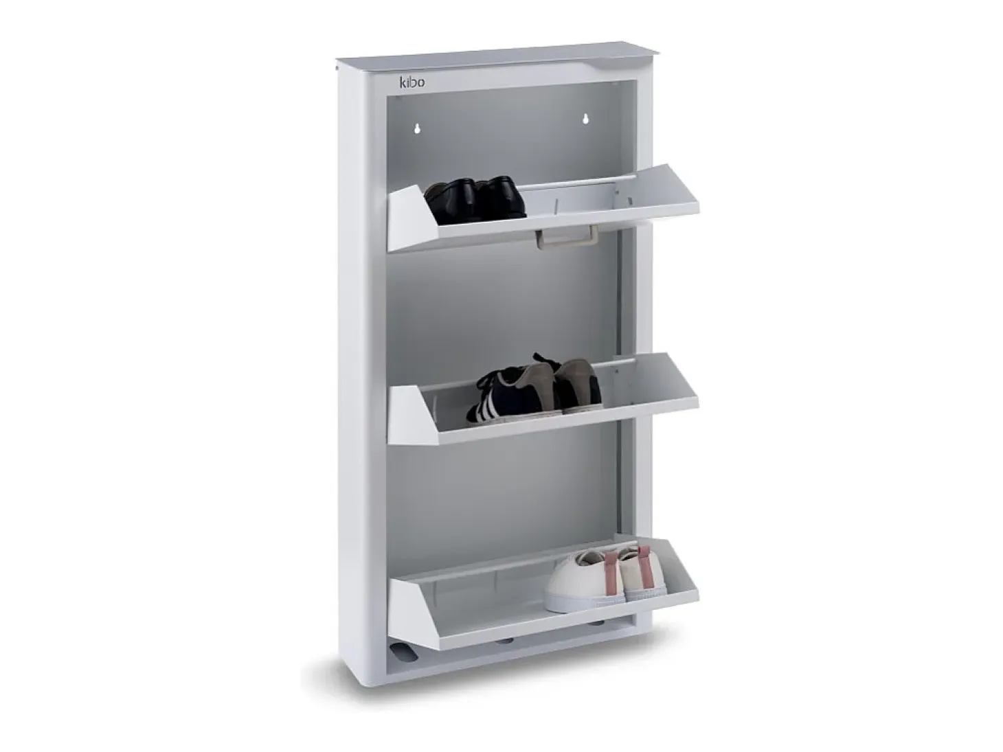 DON HIERRO - Zapatero KIBO compacto de 3 compartimentos ahorro de espacio hasta 9 pares-