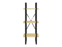 Drachten Estantería de 3 niveles madera maciza de pino 40x30x105 cm