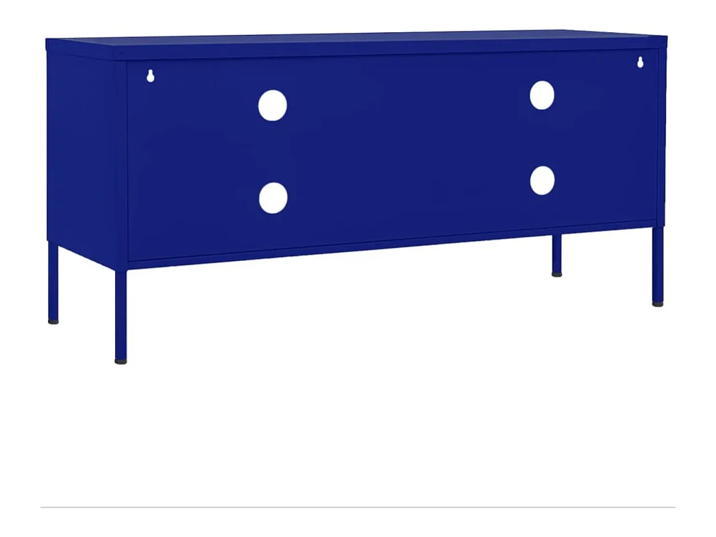 Drøbak Mueble para TV de acero azul marino 105x35x50 cm