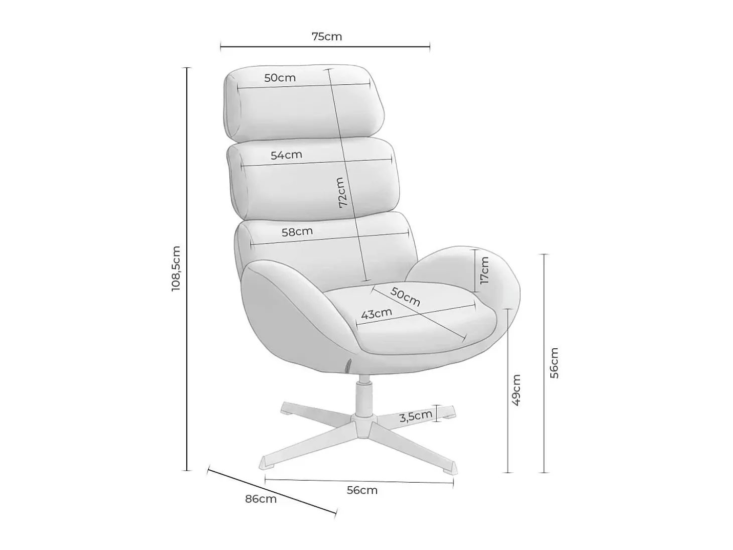 Dudeco Sillón Lípsia Beige