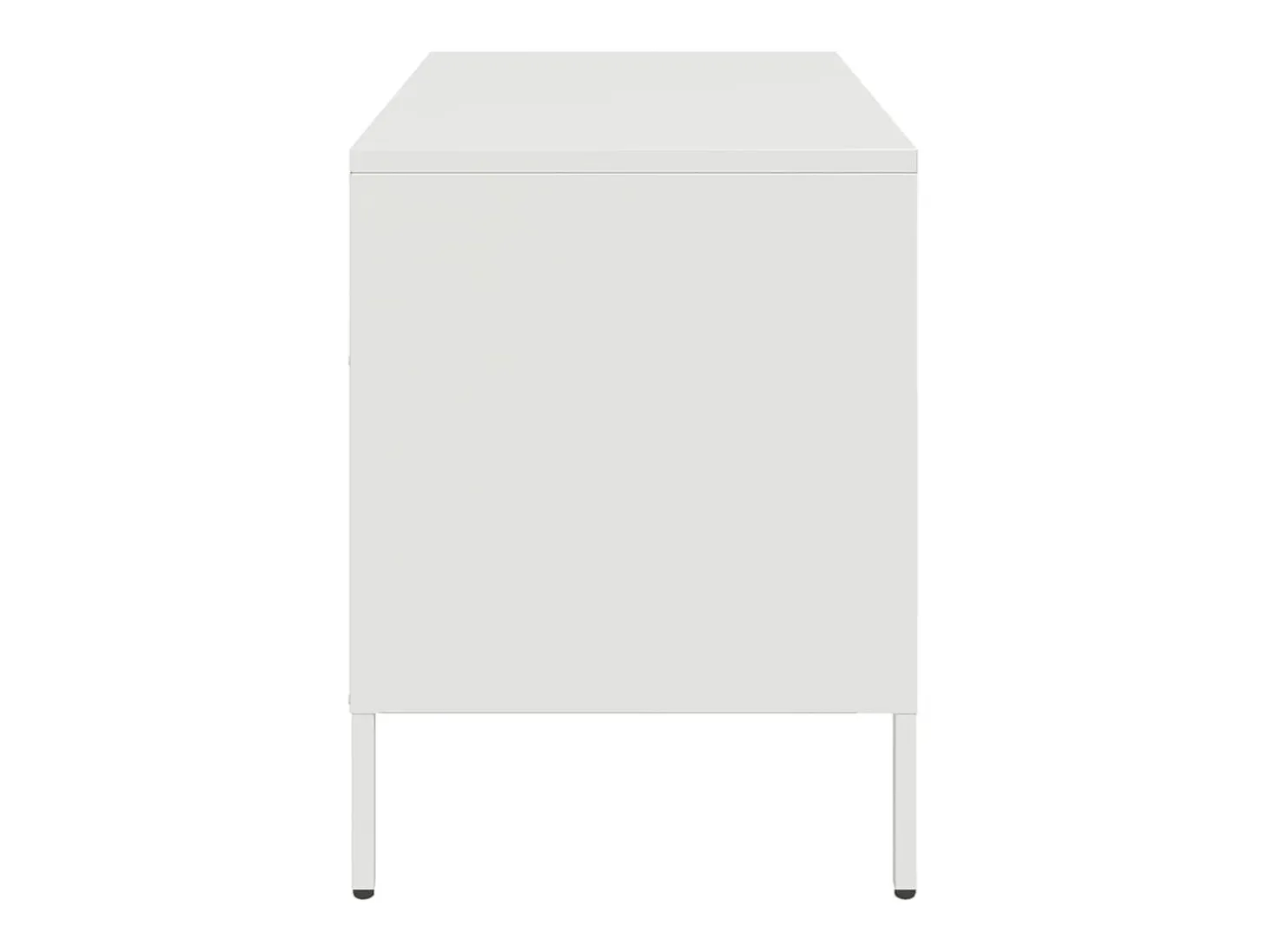 Dundrum Mueble para TV acero blanco 68x39x50,5 cm
