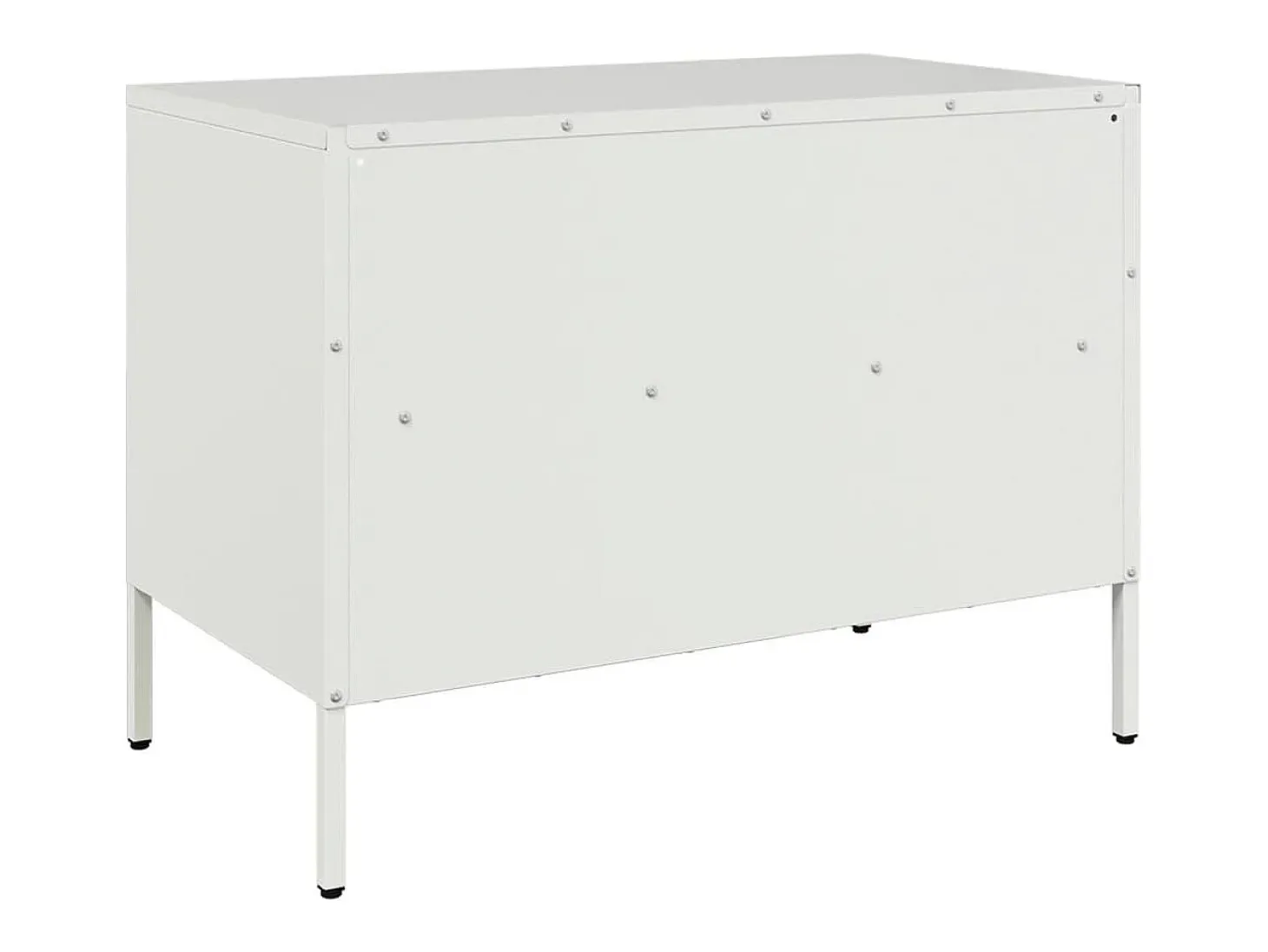 Dundrum Muebles para TV 2 unidades acero blanco 68x39x50,5 cm