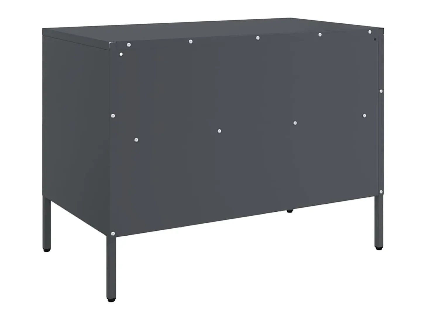 Dundrum Muebles para TV 2 unidades acero gris antracita 68x39x50,5 cm