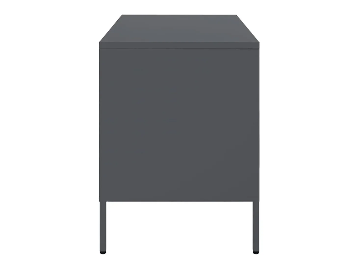 Dundrum Muebles para TV 2 unidades acero gris antracita 68x39x50,5 cm