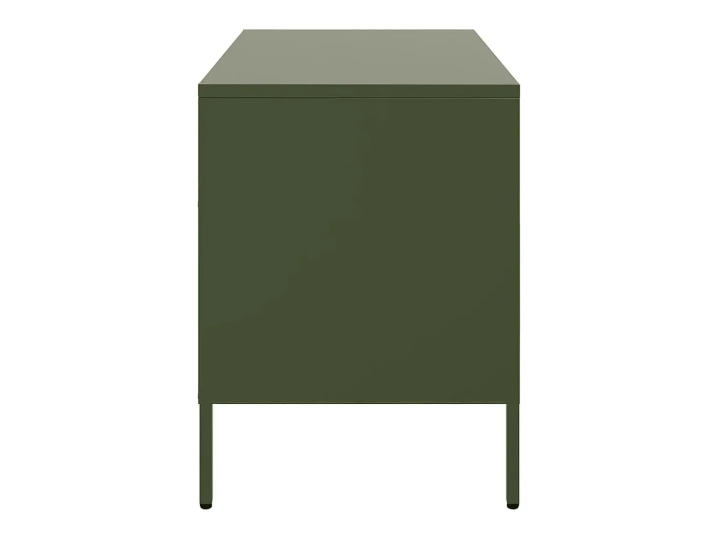 Dundrum Muebles para TV 2 unidades acero verde oliva 68x39x50,5 cm
