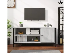 Einar Mueble de TV madera contrachapada gris Sonoma 100x40x45 cm
