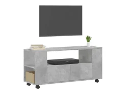 Elli Mueble de TV madera de ingeniería gris hormigón 102x34,5x43 cm