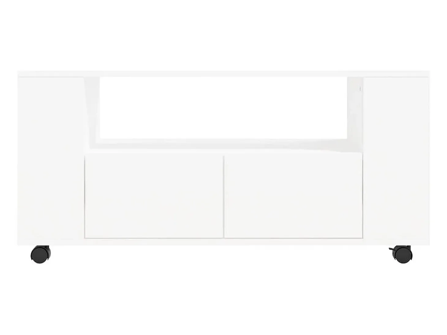 Elli Mueble para TV madera de ingeniería blanco 102x34,5x43 cm