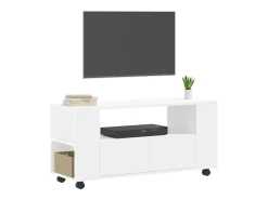 Elli Mueble para TV madera de ingeniería blanco 102x34,5x43 cm