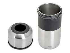 Enfriador de Botellas Livoo GS158 de Acero Inoxidable Cepillado con Doble Pared y Anillo Aislante de Silicona