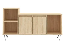 Erinor Mueble para TV madera contrachapada roble Sonoma 100x35x55 cm