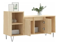 Erinor Mueble para TV madera contrachapada roble Sonoma 100x35x55 cm