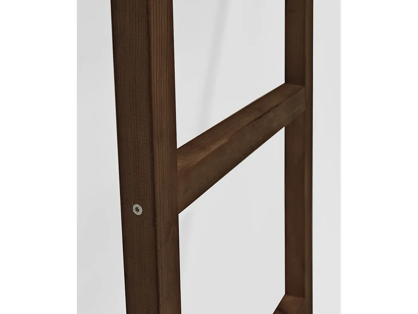 Escalera de madera maciza en tono nogal de 150x41cm - STAIRS - DECOWOOD