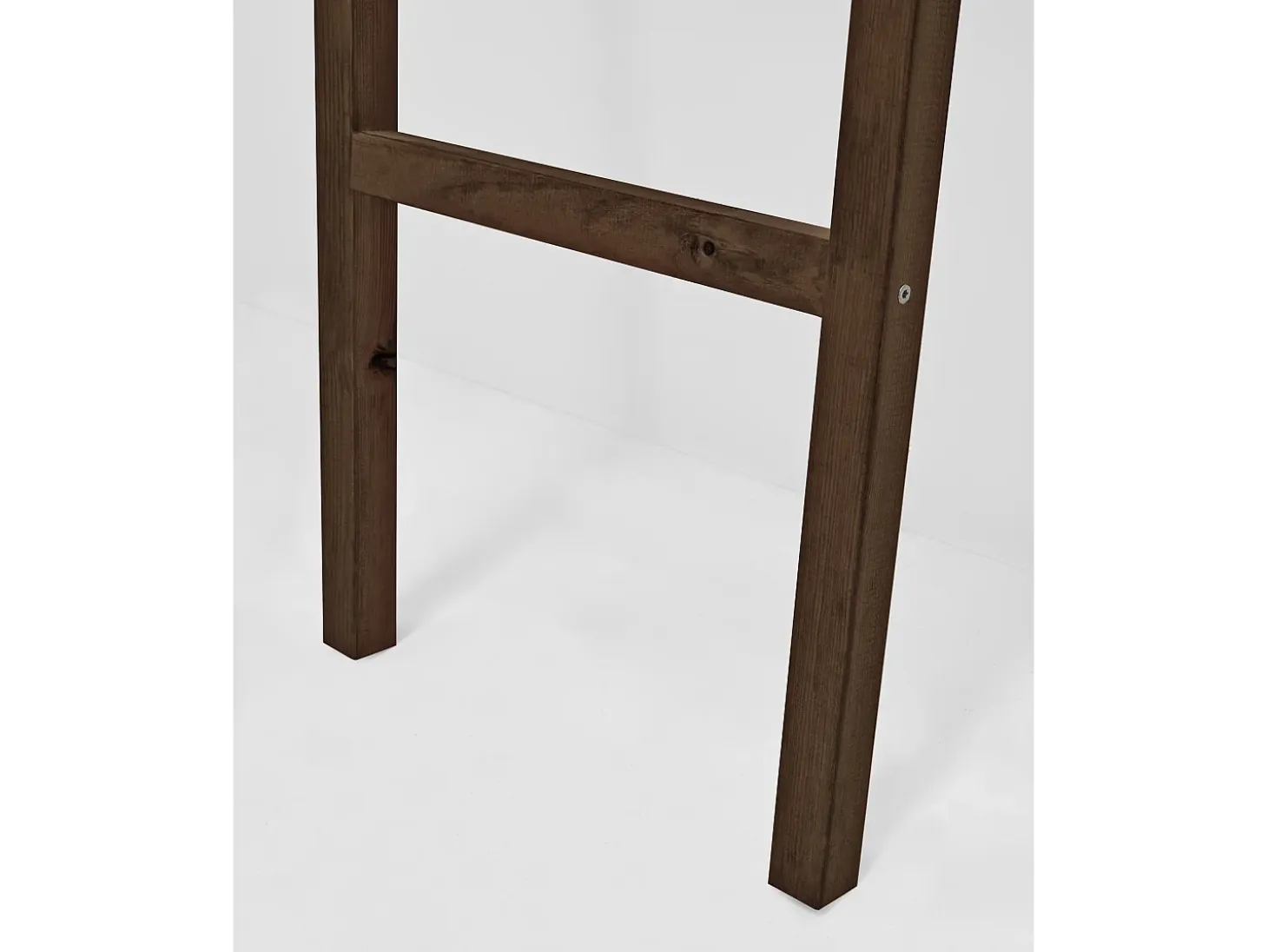 Escalera de madera maciza en tono nogal de 118x41cm - STAIRS - DECOWOOD