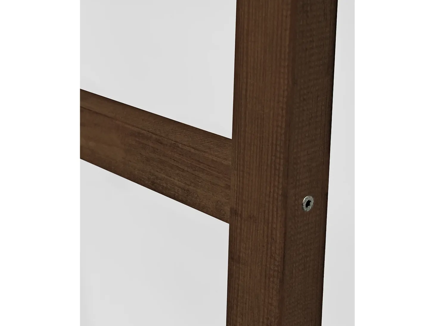 Escalera de madera maciza en tono nogal de 118x41cm - STAIRS - DECOWOOD