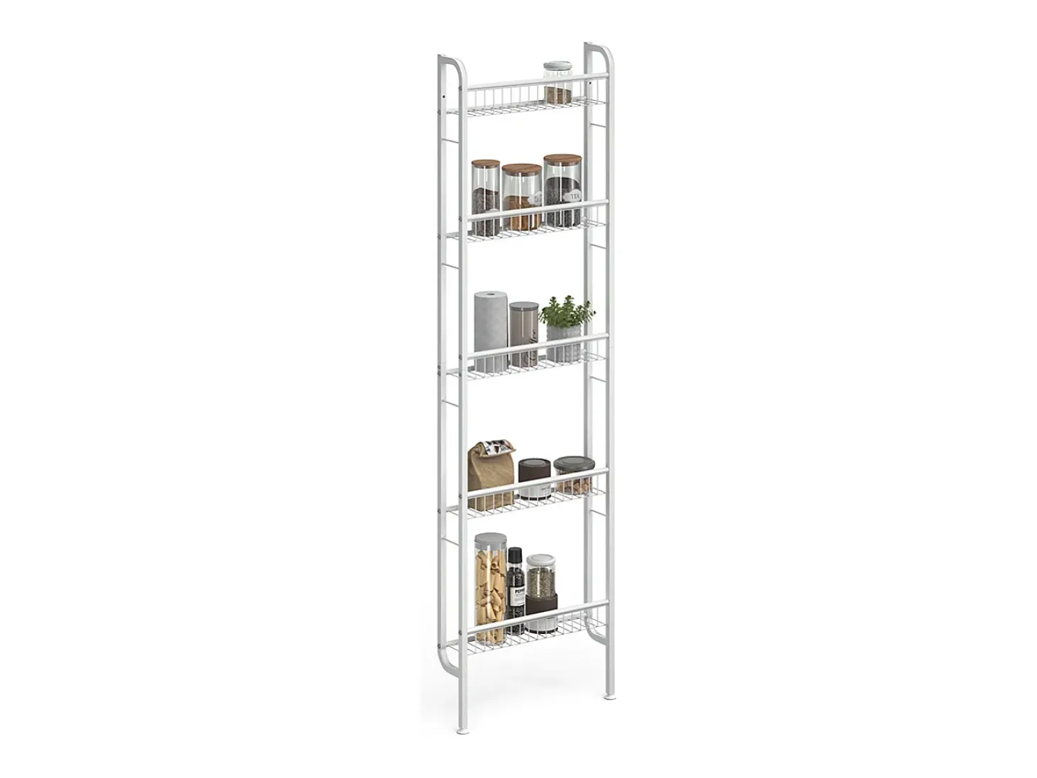 Escalera estantería blanco 44.5x11x160 klivo