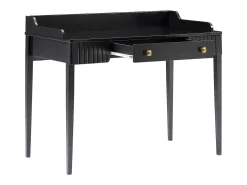 Escritorio consola con 1 cajón en MDF negro mate - RENEVI by Pascal Morabito