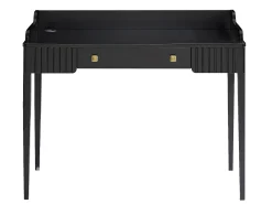 Escritorio consola con 1 cajón en MDF negro mate - RENEVI by Pascal Morabito