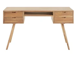 Escritorio de madera teca maciza