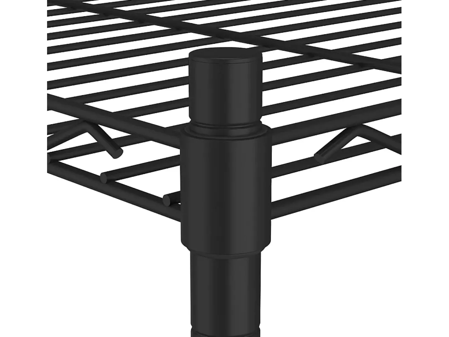Estante almacenaje 4 niveles ruedas 90x35x142cm negro 200kg ES571818