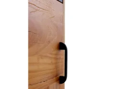 Estante con 2 puertas de madera maciza de acacia reciclada