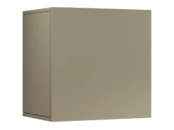 Estante cubo de pared Chronos con 1 puerta topo mate 50x35x50 cm