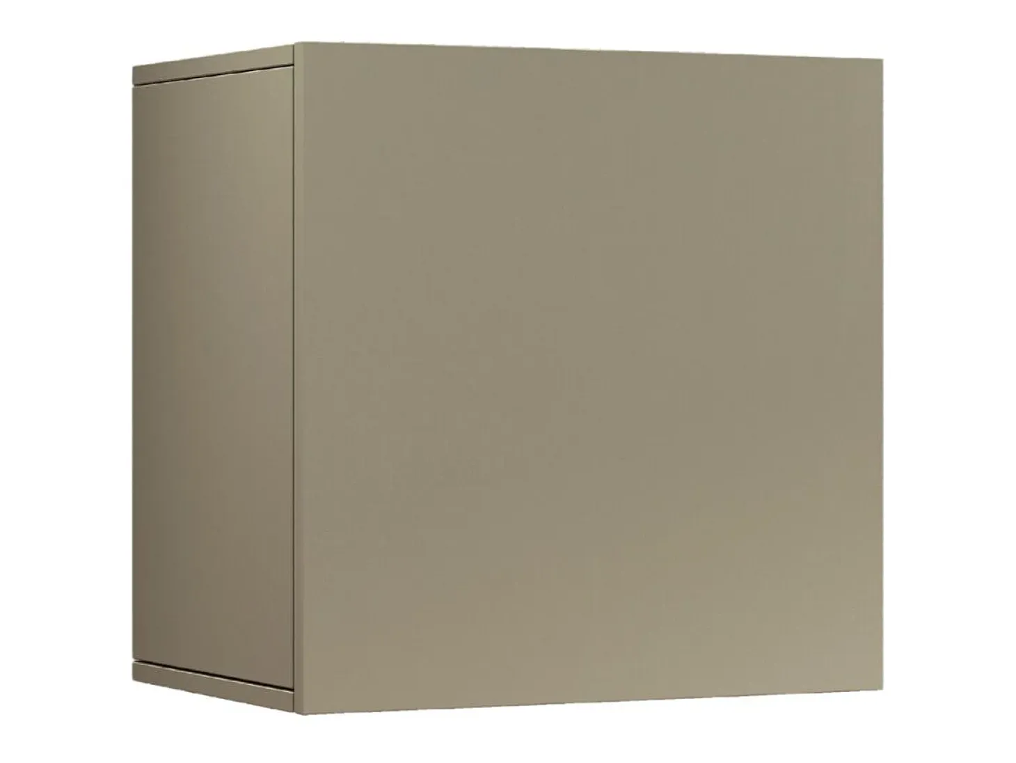 Estante cubo de pared Chronos con 1 puerta topo mate 50x35x50 cm