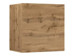 Estante cubo de pared Chronos con 1 puerta roble 50x35x50 cm