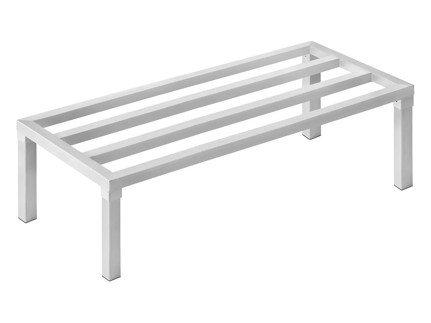 Estante de Almacenamiento, SucceBuy Soporte de Estante de Aluminio Soporte de Estante Fijo Estante de Almacenamiento 121,92 × 50,8 × 30,48 cm