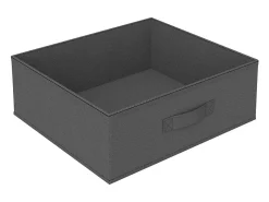 Estante de almacenamiento 4 cestas de tela acero gris