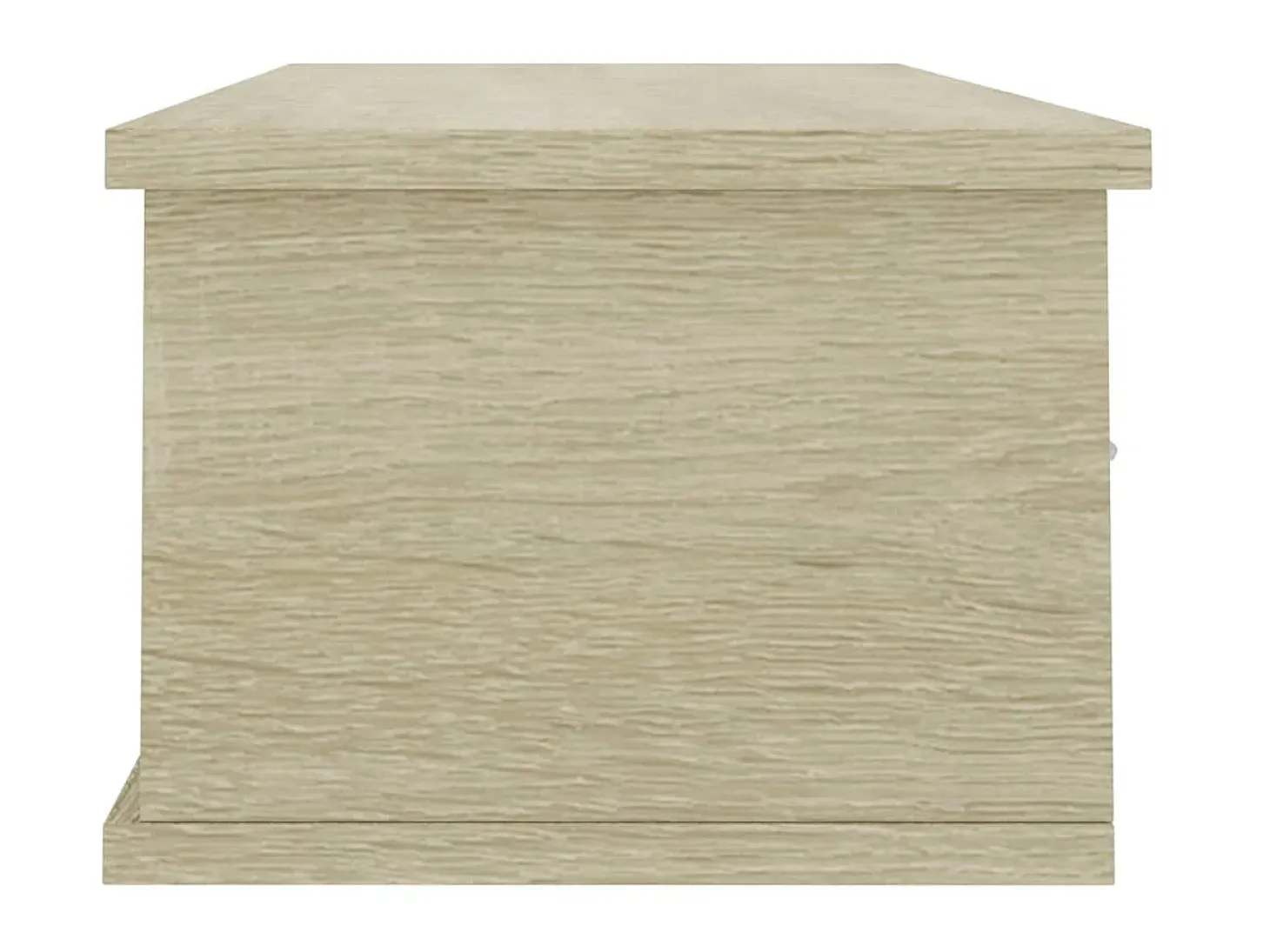 Estante de cajones para pared contrachapada roble 88x26x18,5cm ES73644