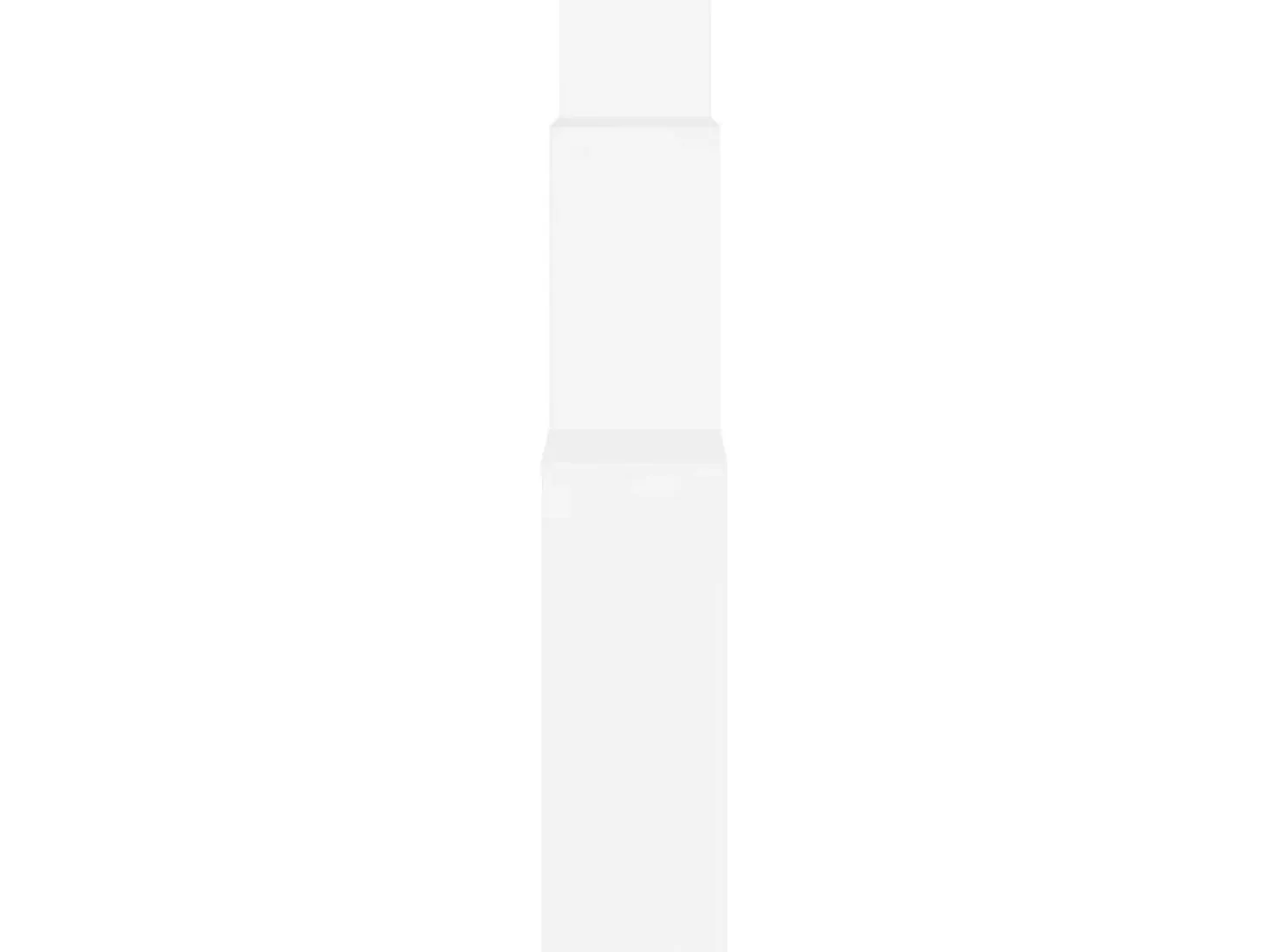 Estante de cubo pared madera contrachapada blanco 80x15x78,5 cm ES35439