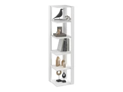 Estante de esquina blanco 45x45x180 amina