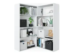 Estante de esquina blanco 170x29.6x142.4 laine