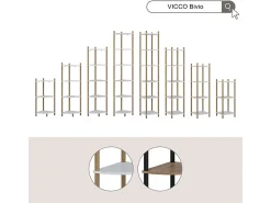 Estante de esquina blanco/pino 30x30x102.5 bivio