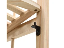Estante de esquina de madera de cedro 27x27x110 cm ES662178