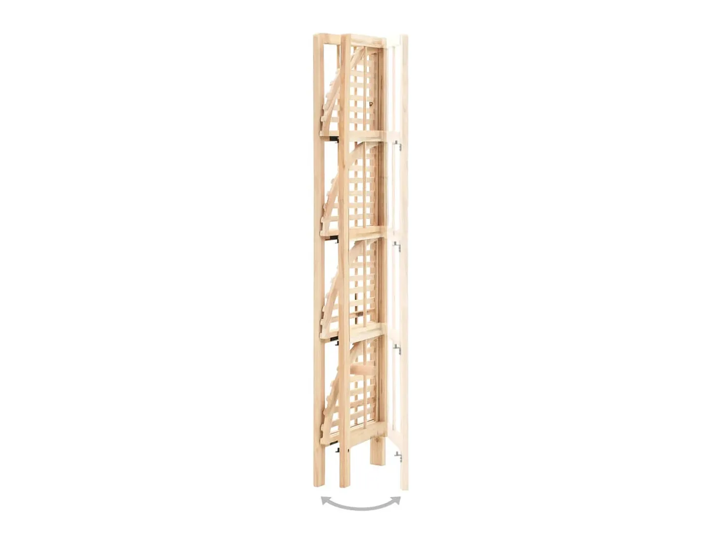 Estante de esquina de madera de cedro 27x27x110 cm ES662178