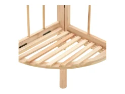 Estante de esquina de madera de cedro 27x27x110 cm ES662178