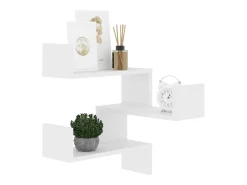 Estante de esquina de pared madera contrachapada 40x40x50 cm