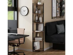 Estante de esquina oro power roble/antracita 29x29x163.5 bivio