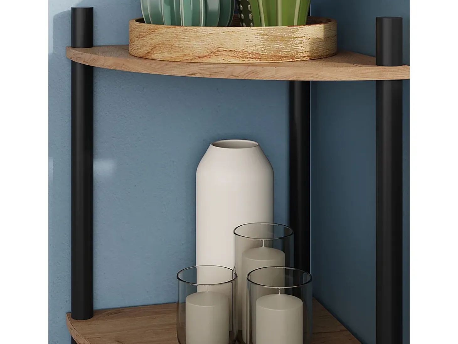 Estante de esquina oro power roble/antracita 29x29x72 bivio