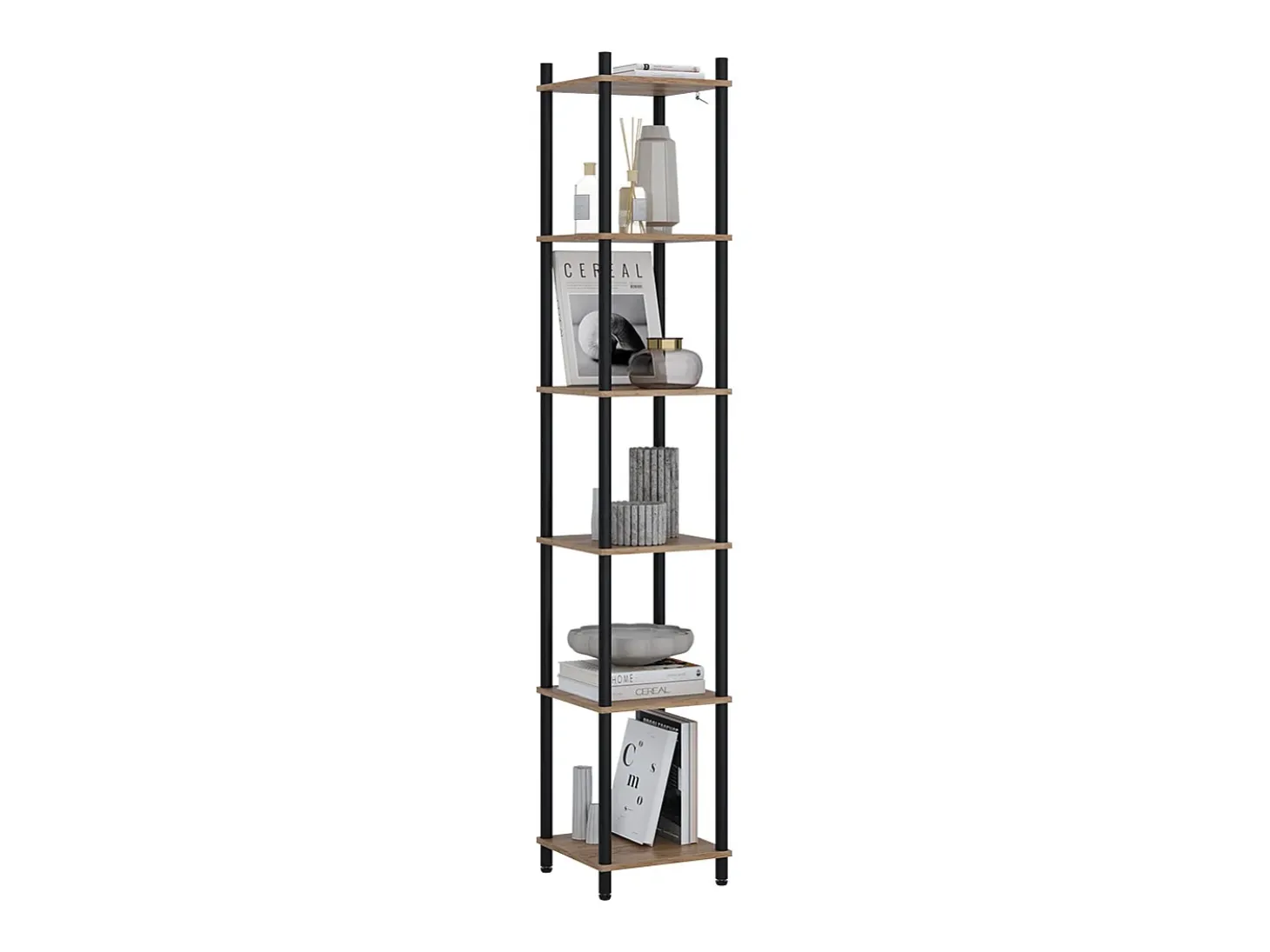 Estante de esquina oro power roble/antracita 30x30x163.5 bivio