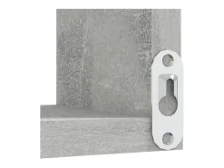 Estante de esquina pared contrachapado gris hormigón 40x40x50cm