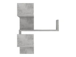 Estante de esquina pared contrachapado gris hormigón 40x40x50cm