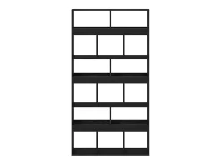 Estante de libros 2 piezas Roble negro 100 x 33 x 187.5 cm