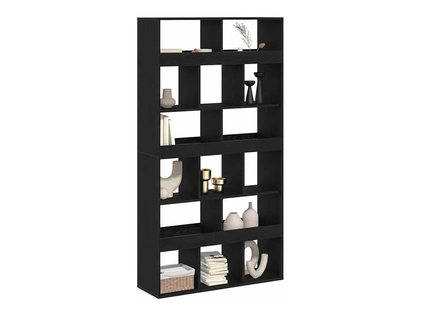 Estante de libros 2 piezas Roble negro 100 x 33 x 187.5 cm