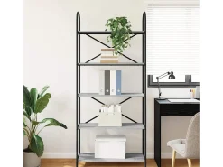 Estante de libros Gris sonoma 80 x 30 x 183 cm