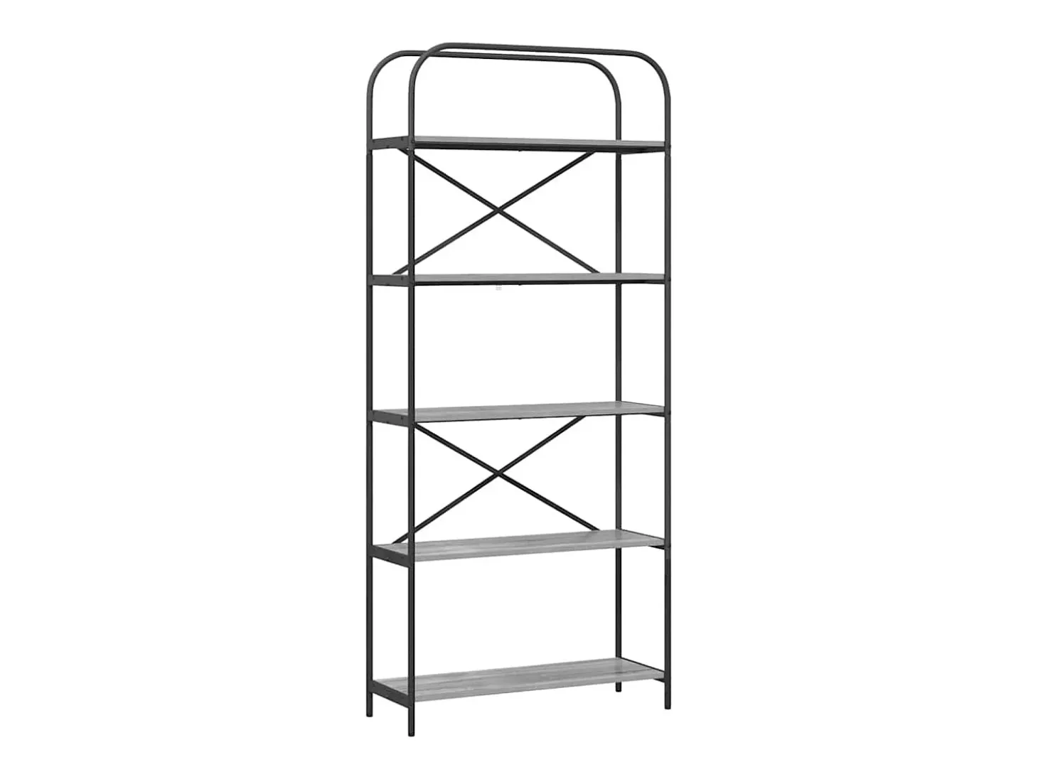 Estante de libros Gris sonoma 80 x 30 x 183 cm