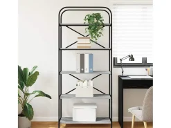 Estante de libros Gris sonoma 80 x 30 x 183 cm