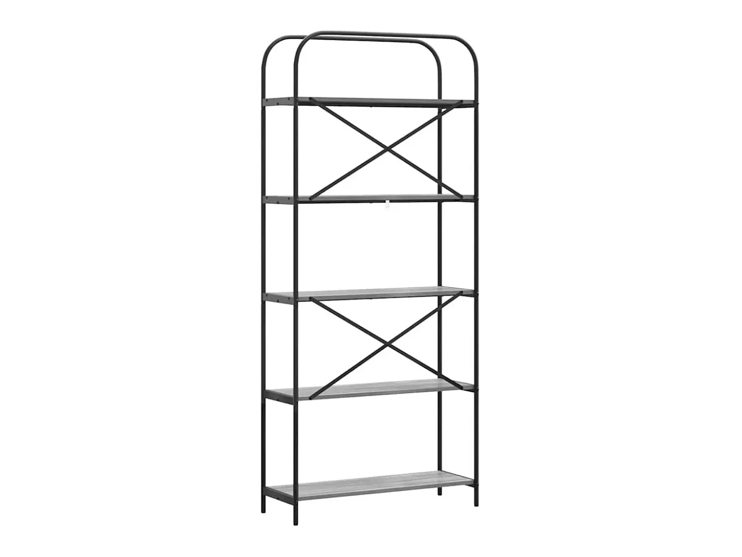 Estante de libros Gris sonoma 80 x 30 x 183 cm